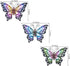 3 Pack Metal Butterfly Wall Art Outdoor Decor, Butterflies Spring Wall Sculpture Hanging Metal Wall Decorations for Garden, Patio, Fence, Yard, Li...
