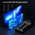 USB Charging Station Charging Station 50w10A 10-Port USB Charger, Multiport USB Charger Station Hub, Compatible with iPhone, Galaxy, iPad Tablet, ...