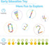 Stack-a-Rainbow-Tree Plastic Stacking Blocks 70 Piece, Balance Game Building Toys for Kids Ages 3-8, Preschool Kindergarten Educational Montessori...