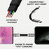 Rolling Square inCharge 6 - Keychain USB C Charger Cable, Lightning Cable and Micro-USB for Smartphone, Universal Cable Charger 6 in 1, USB Plug, ...