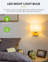 LOHAS LED C7 S6 Night Light Bulb, 15 Watt Light Bulbs Equivalent(1.5W), Mini LED Bulb Candelabra E12 Base, Soft/Warm White 3000K LED, Small Light ...
