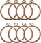 8 Pcs/Set Mini Embroidery Hoops 3 Inch Round Imitated Wood Plastic Display Frame Reusable Circle Cross Stitch Hoop Ring for Art Craft Sewing and H...