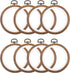 8 Pcs/Set Mini Embroidery Hoops 3 Inch Round Imitated Wood Plastic Display Frame Reusable Circle Cross Stitch Hoop Ring for Art Craft Sewing and H...