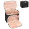 Relavel Makeup Bag, Large Capacity Travel Makeup Bag Organizer, Waterproof Cosmetic Bag with Adjustable Dividers for Women, Make Up Brush Holder M...