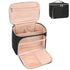 Relavel Makeup Bag, Large Capacity Travel Makeup Bag Organizer, Waterproof Cosmetic Bag with Adjustable Dividers for Women, Make Up Brush Holder M...