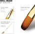 ARTIFY 15 Pieces Paint Brush Set, Intermediate Series, Includes Pop-Up Carrying Case with Palette Knife and 2 Sponges, for Acrylic, Oil, Watercolo...