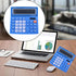 Desktop Calculator Basic Office Desk Calculator 12 Digit with Solar Power and Easy to Read LCD Display, Big Buttons, for Home, Office, School, Cla...