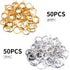 Earrings with Jump Hook, 100 Pieces Round Leverback Earring Hooks Earwires Replacement French Style,Golden and Silver...