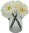 TOPIA Artificial African Daisies Flowers African Daisy Silk Flowers Artificial Gerbera Daisies Pack of 10 (White)...