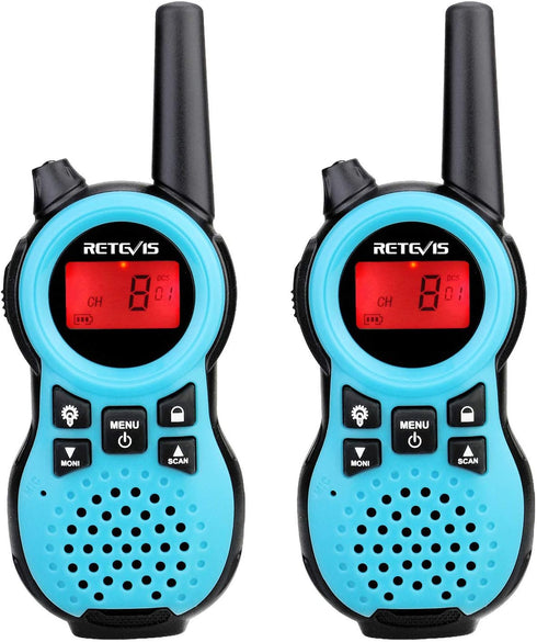 Retevis RT38 Walkie Talkies for Kids,Kids Toys for 6-12 Year Old Boy Girl,Mini Size USB Port,Long Range FRS Radio,Camping Hiking Outdoor(Blue 1 Pa...