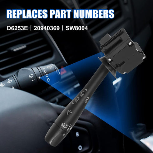 LCWRGS Turn Signal Switch Compatible with 2004-2012 Chevy Malibu, 2005-2011 Pontiac G6, 2007-2009 Saturn Aura, Headlight Dimmer Switch Blinker Lev...