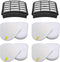 2 + 4 Pack Vacuum Filters Replacement Compatible for Shark Navigator Lift-Away NV350, NV351, NV352, NV355, NV356E, NV357, NV360, NV370, NV391, UV4...