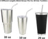 Reusable Stainless Steel Drinking Straws, 20 Pcs 4 Size - 6.3'' 7.1'' 8.5'' 10.5'', BPA Free Long Short Smoothie Drinking Curved Bent Straws with ...