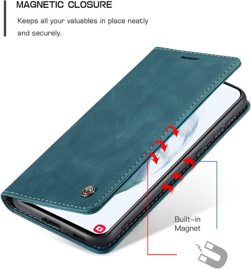 Kowauri Flip Case for Galaxy S21,Leather Wallet Case Classic Design with Card Slot and Magnetic Closure Flip Fold Case for Samsung Galaxy S21 5G (...