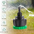 5 Pack Drip Irrigation Hose Connectors, 1/4 Inch Drip Irrigation Tubing to 3/4 Inch Garden Faucet Adapter Garden Drip Irrigation System Drip Hose ...