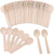 HANSGO 115PCS Wooden Spoons, 6.25inch Ice Cream Dessert Spoons Wood Cutlery Tableware Sampling Tasting Spoons for Kitchen Party Chocolate Cake Hon...