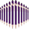 12 Pieces Ballpoint Pen with Stylus Tip, 1.0 mm Black Ink Metal Pen Stylus Pen for Touch Screens, 2 in 1 Stylus Ballpoint Pen (Purple and Rose Gol...