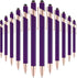 12 Pieces Ballpoint Pen with Stylus Tip, 1.0 mm Black Ink Metal Pen Stylus Pen for Touch Screens, 2 in 1 Stylus Ballpoint Pen (Purple and Rose Gol...