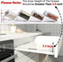 Clear Acrylic Spice Drawer Organizer, 4 Tier- 2 Set Expandable From 13" to 26" Seasoning Jars Drawers Insert, Kitchen Spice Rack Tray for Drawer/C...