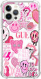 Pink Indie Aesthetics Hippie Collage Case Compatible with iPhone 11 Pro Max,Colourful Trendy Cool Teen Girl Case,Silicone Shockproof TPU Bumper Ca...