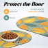 HACHIKITTY Cat Food Mat for Pet Bowls Dispenser, 25"x 14" Cute Dog Food Mat for Floor Waterproof, Dog Bowl Mat for Food and Water, Pet Feeding Mat...