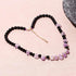 Spiritual Obsidian/Raw Amethyst Choker Necklaces for Women Adjustable Handmade Crystals and Stones Beaded Necklace...