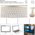 Keyboard Mouse Set 2.4G USB Thin Ergonomic Mute for Computer (Luxury Gold Color)...