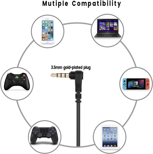Arctis Adapter 3.5mm Aux Cable Compatible with SteelSeries Arctis 3 5 7, Arctis Pro and Arctis Pro + GameDac Headset...