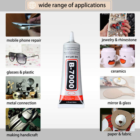 CATPALM Adhesive,B7000 Multi-Function Glues Paste Adhesive Suitable for Glass,Wooden, Jewelery, Rhinestones, 3.7oz...