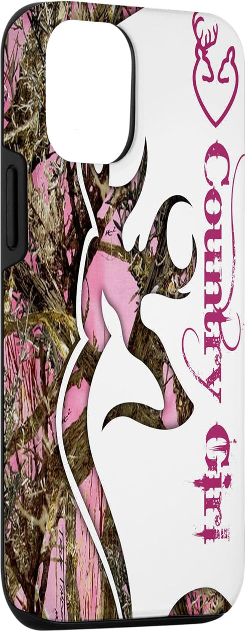 iPhone 15 Country Girl Pink Phone Case Deer Lover Case...
