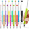 Ctosree 14 Pcs 14 Colors Beadable Pencil Inkless Everlasting Pencil DIY Bead Eternal Pencil Reusable Erasable Writing Pencil for Kids Students Gif...