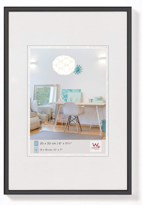 Walther Design KV130B New Lifestyle Picture Frame, 8.25 x 11.75 inch (21 x 29.7 cm), Black...