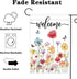 Avezano Welcome Wildflower Garden Flag Spring and Summer Floral Yard Flag for Outside Farmhouse Garden Decor Seasonal Welcome Sign Porch Decoratio...