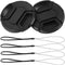 2 Pack 52mm Center Pinch Front Lens Cap Compatible with Nikon DSLR Camera with 18-55mm or 55-200mm Lens, D3200 D3100 D3000 D5200 D5100 D5000 D90 D...