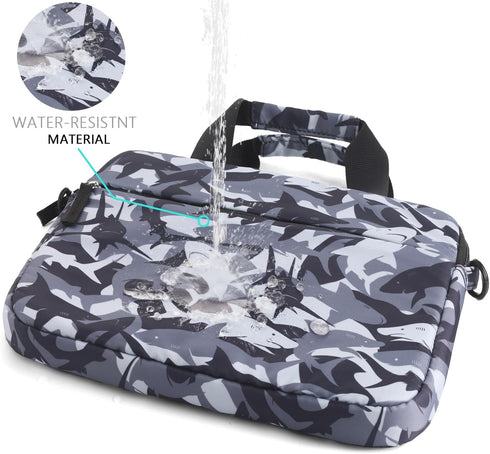 Kids Tablet Case for Boys, Kids Tablet Bag Sleeve Bag Suit for Fire HD 10, Fire HD 8, Fire 7 Kindle, Shark Black...