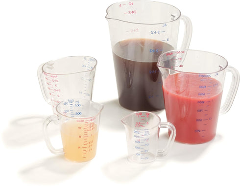 Carlisle FoodService Products 4314307 Commercial Plastic Measuring Cup, 1 Quart, Clear...