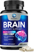 Brain Supplements for Memory and Focus, Nootropic Support for Concentration, Clarity, Energy, Brain Health with Bacopa, Cognitive Vitamins, Phosph...