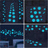 Dog Paw Print Stickers Glow in The Dark Wall Decals Pup Dog Room Decor Stickers Vinyl Dog Paw Bone Wall Decals Removable Animal Footprint Decal fo...