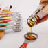 Magnetic Measuring Spoons Set of 5 Stainless Steel Dual Sided Stackable Teaspoon for Measuring Dry and Liquid Ingredients (Color)...
