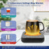 Coffee Mug Warmer - 30W Smart Coffee Mug Warmer for Desk with Temp display & 2-12H Timer, Auto Shut Off & Gravity Sensor Coffee Cup Warmer with 3 ...