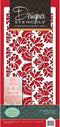 Designer Stencils C405 Damask Cake Tier 5 Cake Stencil, Beige/semi-transparent 3.1" x 13.5"...
