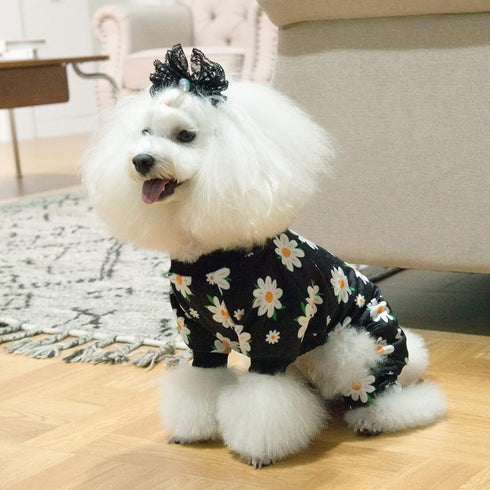 CuteBone Daisy Dog Pajamas Soft Puppy Pjs for Small Dogs P221XS...