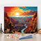 TISHIRON Paint by Numbers Kit for Adults, US Grand Canyon National Park DIY Paint by Numbers, Sunset Colorful Pop Art Paint by Numbers Kit for Adu...