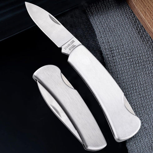 Kocpudu Paring Knife,all Steel Foldable Fruit Knife, All Steel Handle, Fruit Knife Small of Exquisite,small and Easy to Carry,suitable for Most Ty...