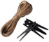 LWR CRAFTS Wooden Large Clothespins 3-5/16" 8.4cm 30 Pieces Per Pack (Black)...
