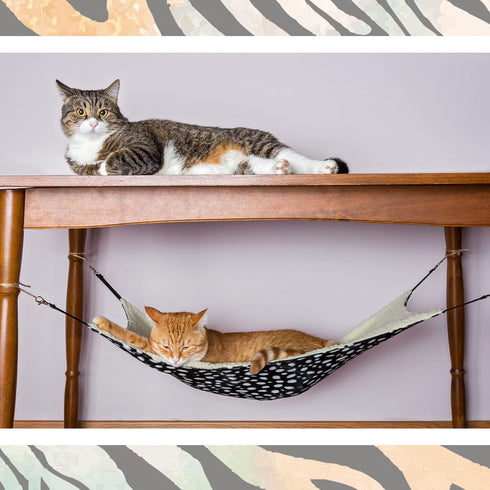 3 Pcs Reversible Pet Hammock Soft Plush Cat Hanging Hammock Guinea Pig Bed Rat Cage Accessories for Cat Puppy Dog Piggy Kitten Ferret Rabbit Other...