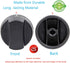 Reyhoar PA010034 Black Top Burner Range Knob Replacement for Viking Ranges VGIC305-4BSS VGIC485-6GSS Replaces PA010034, VKNPA010034