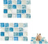 Crystal Hamster Cooling Pad, Scalable Quartz Glass Ice Crack Small Animal Bed for Summer, Small Pet Cooling Pad for Dwarf Hamster (Blue, M,6 * 10c...