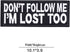 U-Sky Sew or Iron on Clothes Patches, Pack of 3pcs Funny Letter Patches Don't Follow Me I'm Lost Too Motorcycle Biker Jacket Patch for Jeans, Back...