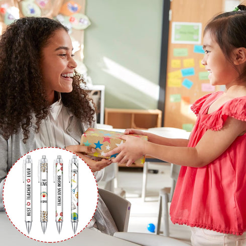 Jutom 36 Pcs Teacher Appreciation Pens Bulk Appreciation Gifts Inspirational Funny Teacher Pens Motivational Ballpoint Pens for Men Women Preschoo...